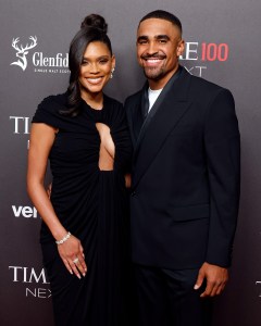 NEW YORK, NEW YORK - OCTOBER 24: Bry Burrows and Jalen Hurts attend the 2023 Time100 Next at Second on October 24, 2023 in New York City. (Photo by Taylor Hill/FilmMagic)