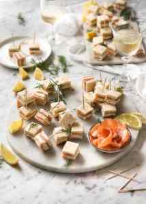 15 Easy, Elegant Appetizer Ideas for Your Oscars Viewing Party: Smoked Salmon Sandwiches